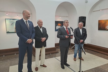 Откриване на изложба на Здравко Йончев в Загреб